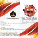 administrasi, rekruitmen, kuliah, kahuripan kediri, universitas, lowongan, kerja