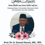 zaenal fanani, meninggal, wafat, universitas, kahuripan, kediri, brawijaya, professor, zaenal, fanani, kampung inggris