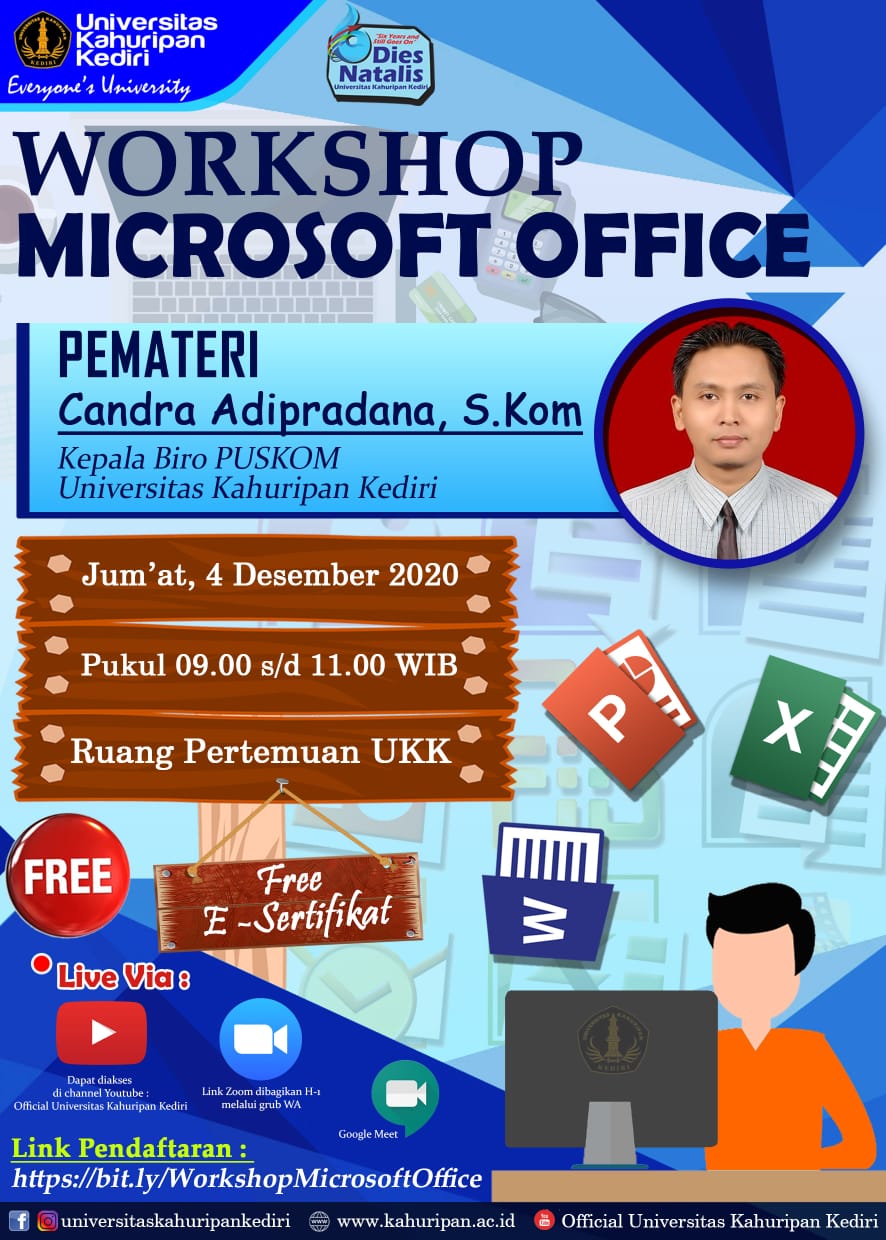 Workshop, Microsoft Office, Universitas Kahuripan Kediri, UKK