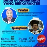 Webinar, zoom, Membentuk Budaya Organisasi Yang Berkarakter Universitas Kahuripan Kediri,ukk